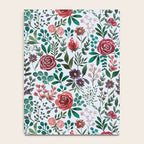 Pink and Purple Flowers Pattern Notebook Gallery Image 4