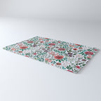 Pink and Purple Flowers Pattern Rug Gallery Image 3