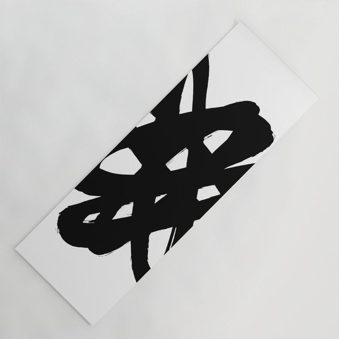 Radioactive Ink White Background Yoga Mat Gallery Image 1