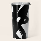 Radioactive Ink White Background Travel Mug Gallery Image 2