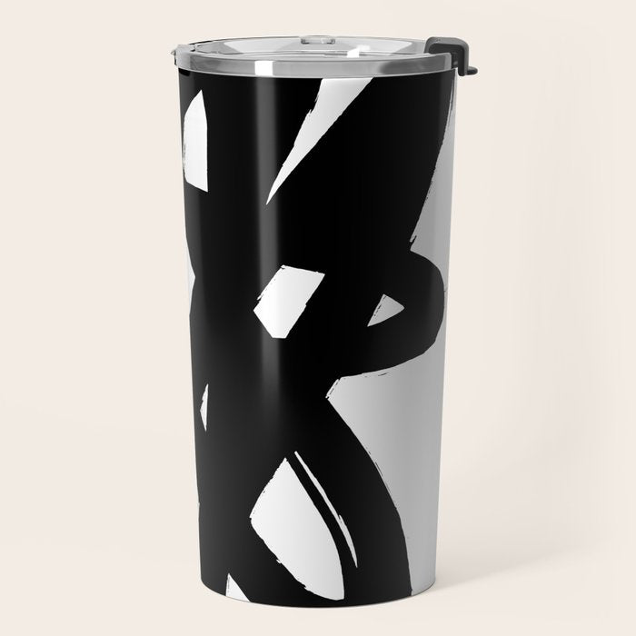Radioactive Ink White Background Travel Mug Gallery Image 2