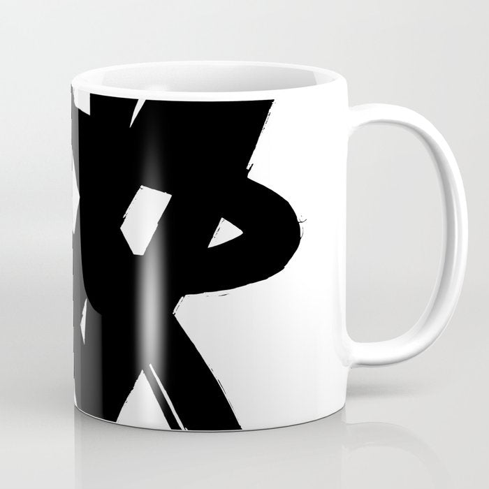 Radioactive Ink White Background Coffee Mug Gallery Image 1