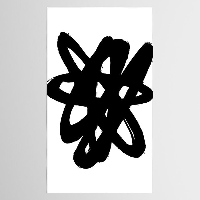Radioactive Ink White Background Tablecloth Gallery Image 2