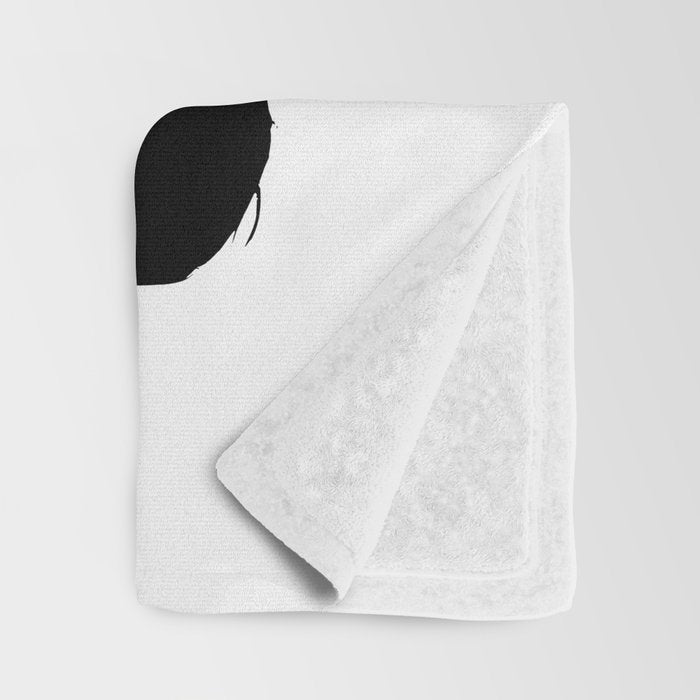 Radioactive Ink White Background Throw Blanket Gallery Image 3