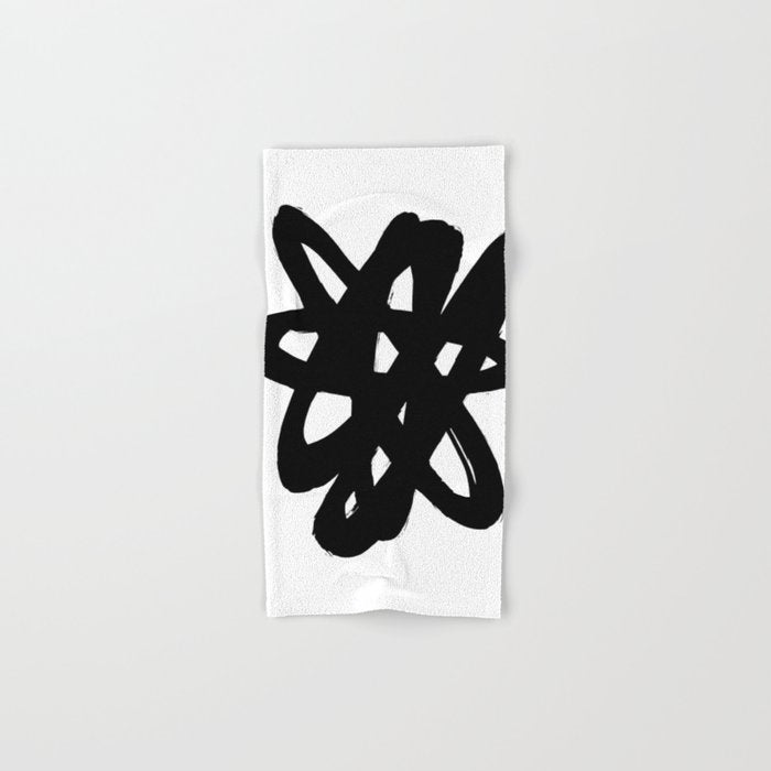 Radioactive Ink White Background Bath Towel Gallery Image 1