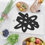 Radioactive Ink White Background Cutting Board Gallery Image 2