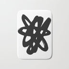 Radioactive Ink White Background Bath Mat Gallery Image 1