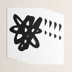Radioactive Ink White Background Wrapping Paper Gallery Image 3