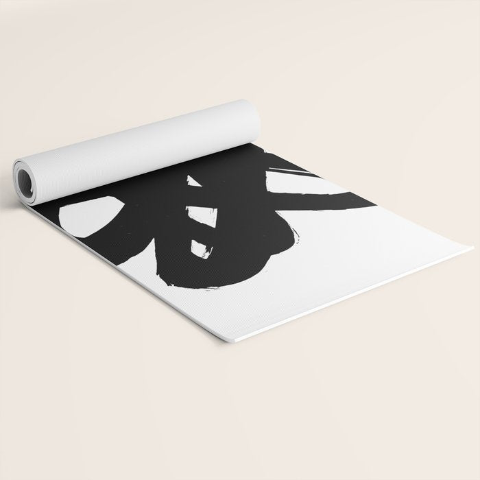 Radioactive Ink White Background Yoga Mat Gallery Image 2