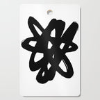 Radioactive Ink White Background Cutting Board Gallery Image 1