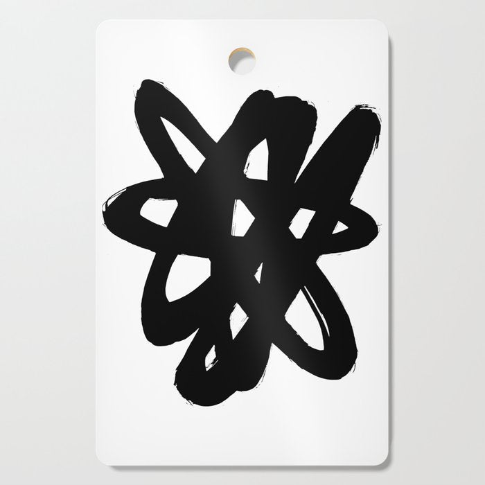 Radioactive Ink White Background Cutting Board Gallery Image 1