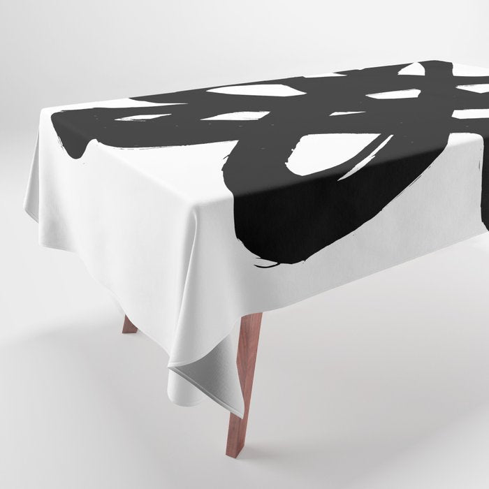Radioactive Ink White Background Tablecloth Gallery Image 1