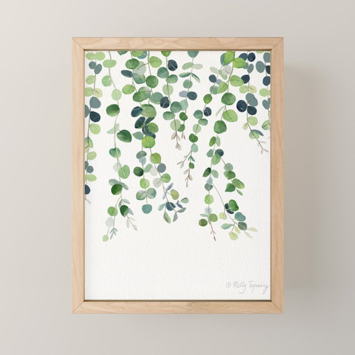 Eucalyptus Watercolor 4 Mini Art Print Gallery Image 1