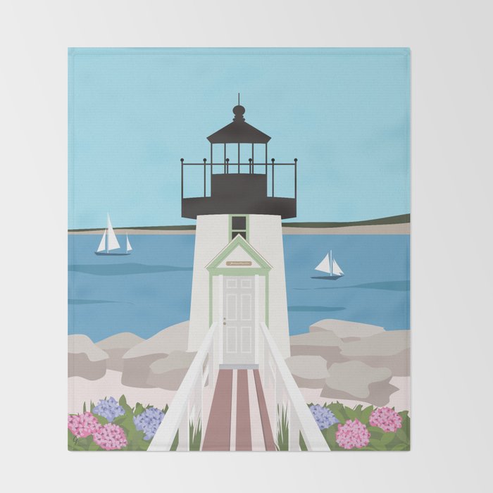 Nantucket Summer Throw Blanket Gallery Image 2