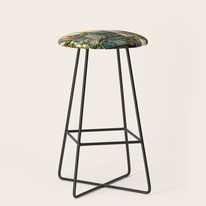 Louis Comfort Tiffany "Howell Hinds House Window" Stool Gallery Image 1
