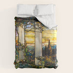 Louis Comfort Tiffany "Howell Hinds House Window" Duvet Cover Gallery Image 6