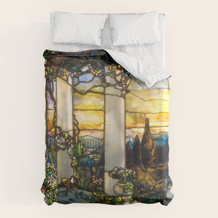 Louis Comfort Tiffany "Howell Hinds House Window" Duvet Cover Gallery Image 6
