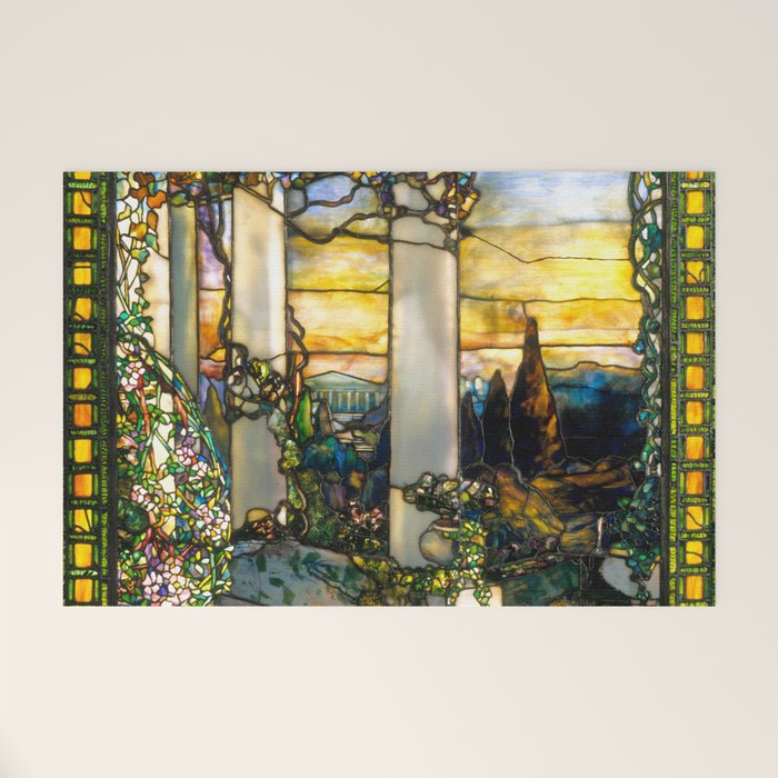 Louis Comfort Tiffany "Howell Hinds House Window" Welcome Mat Gallery Image 1