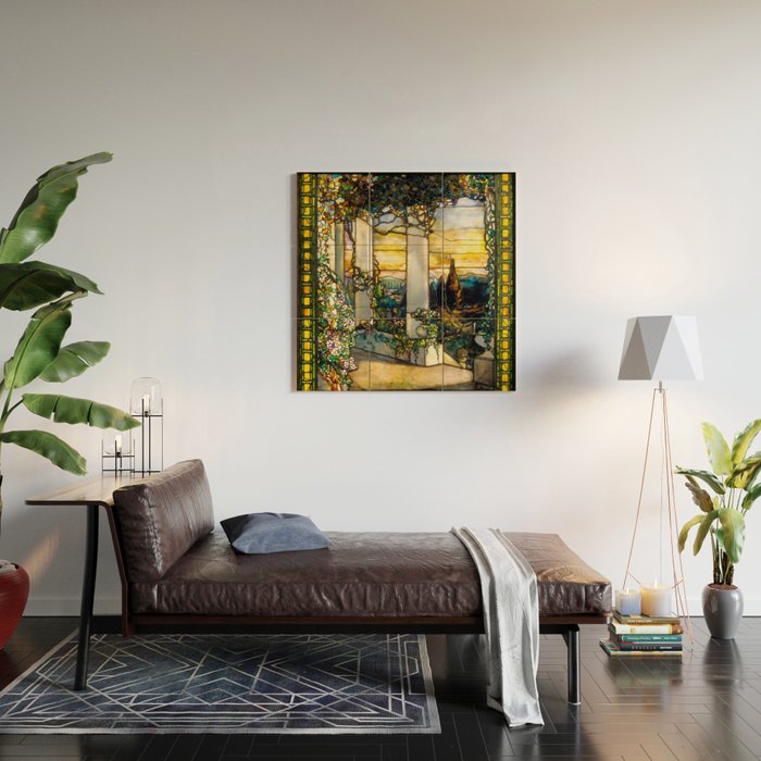 Louis Comfort Tiffany "Howell Hinds House Window" Wood Wall Art Gallery Image 2