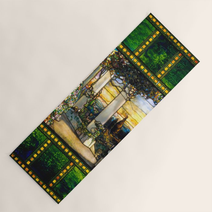 Louis Comfort Tiffany "Howell Hinds House Window" Yoga Mat Gallery Image 1