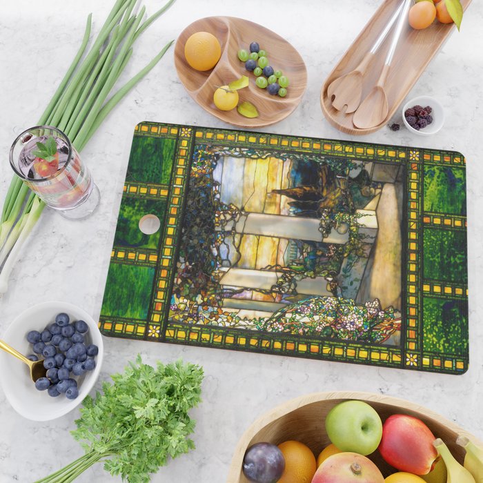 Louis Comfort Tiffany "Howell Hinds House Window" Cutting Board Gallery Image 2