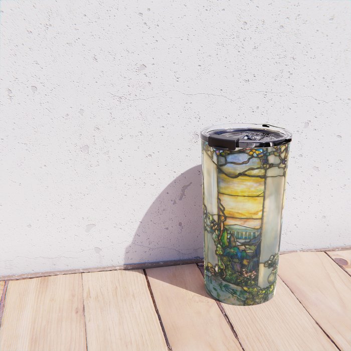 Louis Comfort Tiffany "Howell Hinds House Window" Travel Mug Gallery Image 4