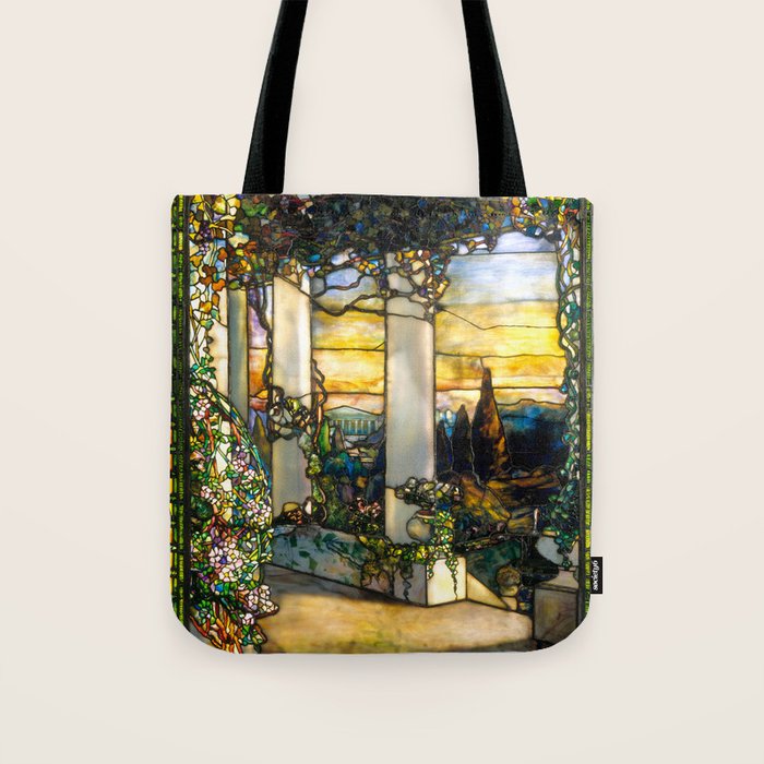 Louis Comfort Tiffany "Howell Hinds House Window" Tote Bag Gallery Image 1