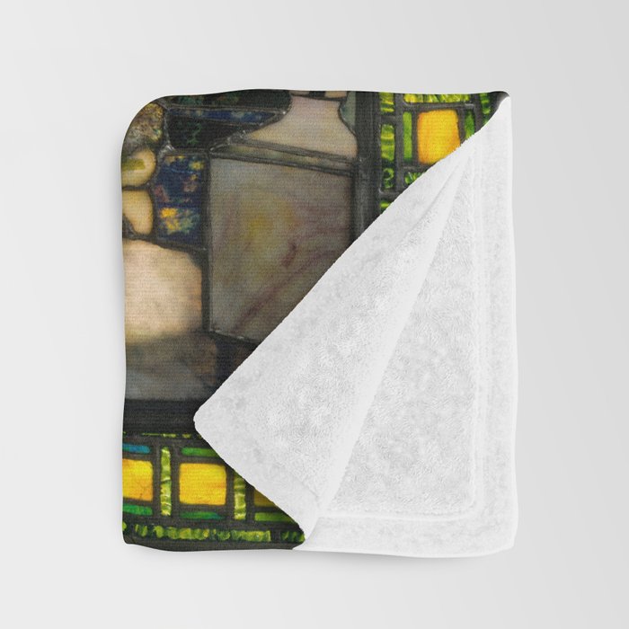 Louis Comfort Tiffany "Howell Hinds House Window" Throw Blanket Gallery Image 3