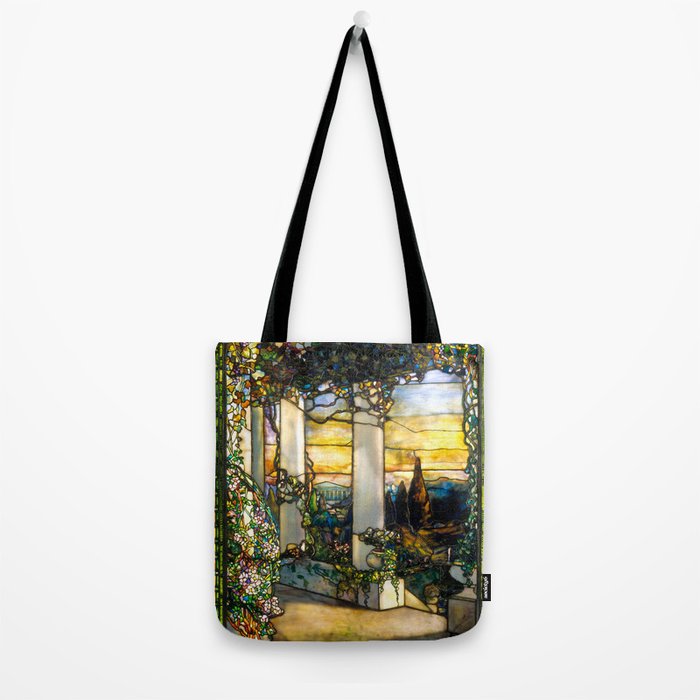 Louis Comfort Tiffany "Howell Hinds House Window" Tote Bag Gallery Image 2