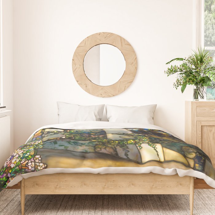 Louis Comfort Tiffany "Howell Hinds House Window" Duvet Cover Gallery Image 3