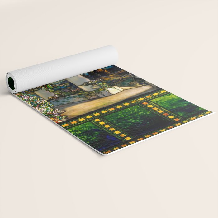 Louis Comfort Tiffany "Howell Hinds House Window" Yoga Mat Gallery Image 2