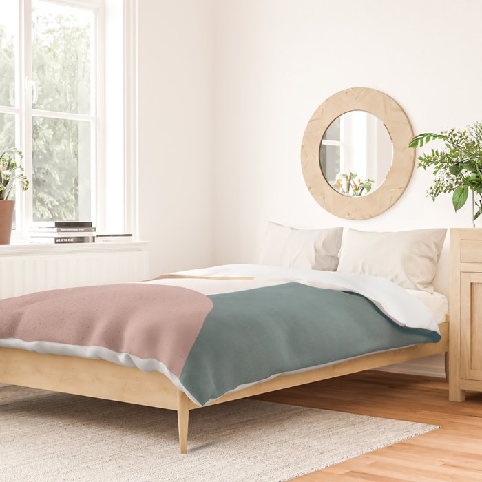 Abstract Earth 1-1 - Painted Shapes Duvet Cover Gallery Image 2
