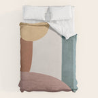 Abstract Earth 1-1 - Painted Shapes Duvet Cover Gallery Image 6