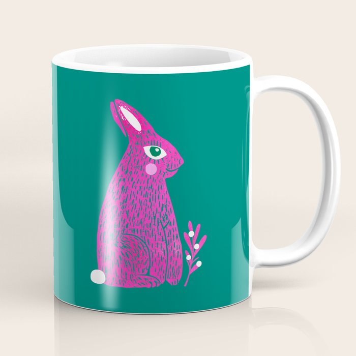 Pink Rabbit Coffee Mug Gallery Image 1