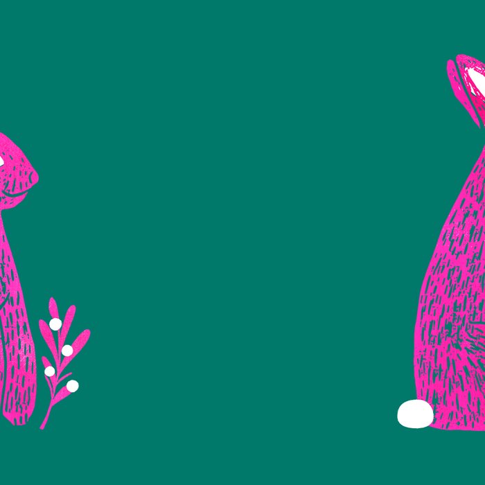 Pink Rabbit Coffee Mug Gallery Image 2