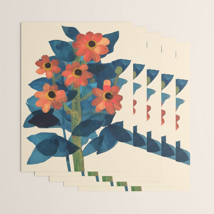 Mexican Sunflower Study Wrapping Paper Gallery Image 3