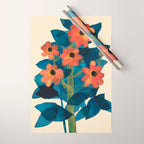 Mexican Sunflower Study Wrapping Paper Gallery Image 1