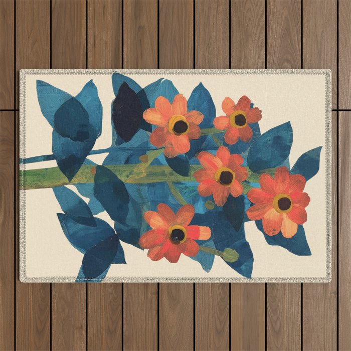 Mexican Sunflower Study Outdoor Rug Gallery Image 1