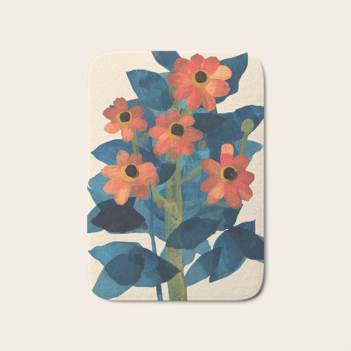 Mexican Sunflower Study Bath Mat Gallery Image 1