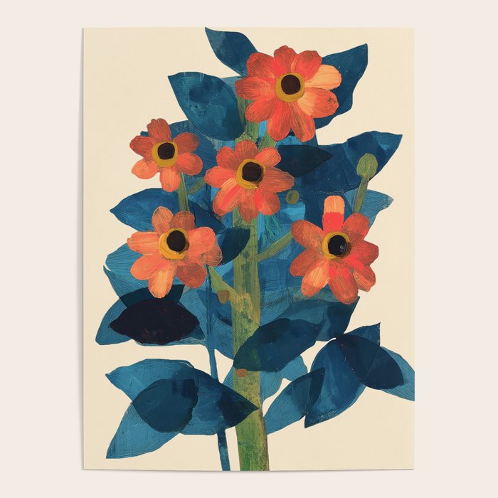 Mexican Sunflower Study Poster Gallery Image 1