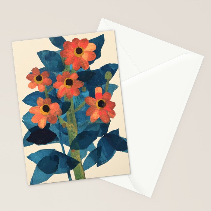 Mexican Sunflower Study Stationery Card Gallery Image 2