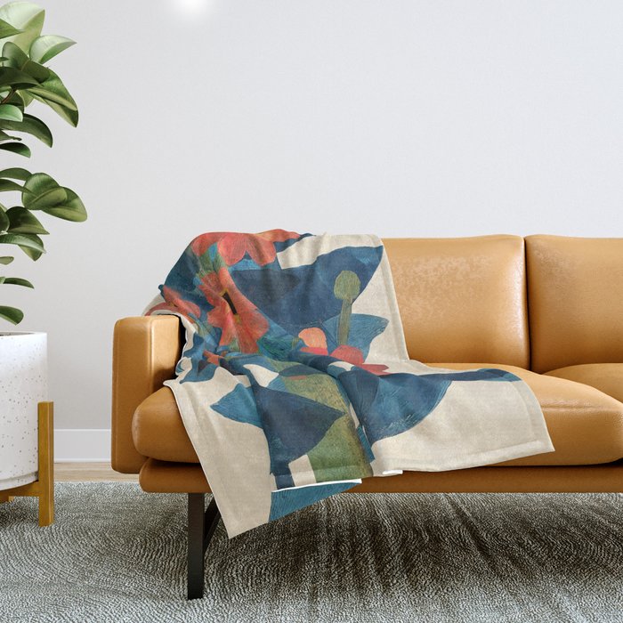 Mexican Sunflower Study Throw Blanket Gallery Image 1