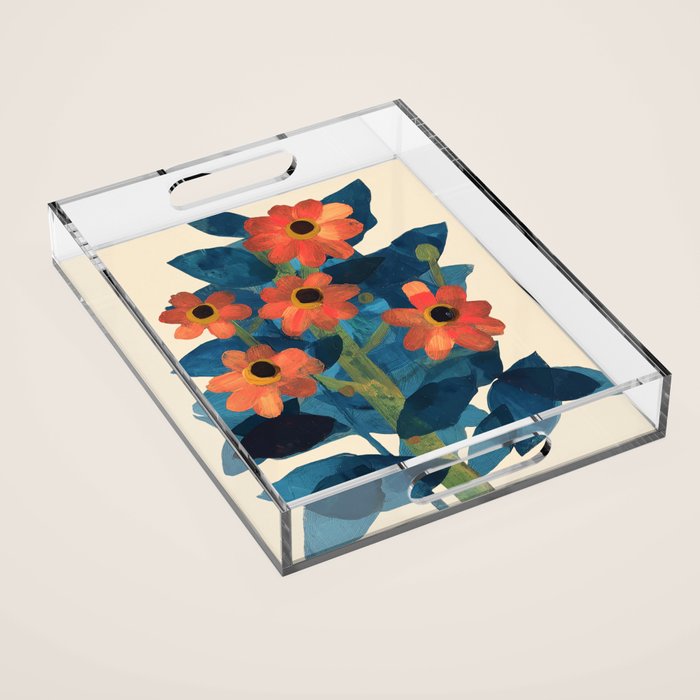 Mexican Sunflower Study Acrylic Tray Gallery Image 1