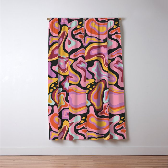 Splish splash pink Window Curtain Gallery Image 3