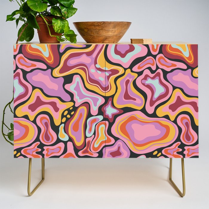 Splish splash pink Credenza Gallery Image 1