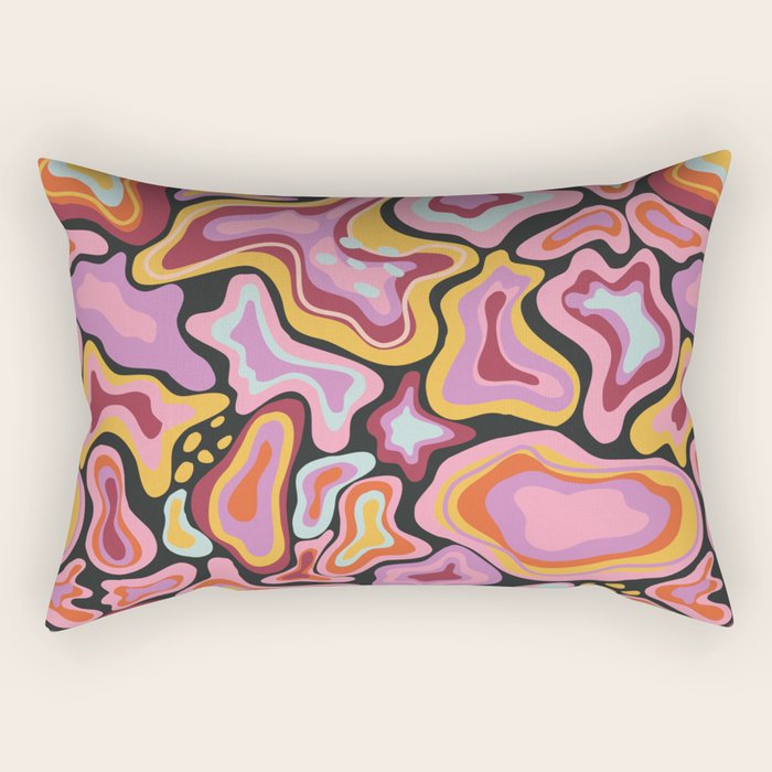 Splish splash pink Rectangular Pillow Gallery Image 1
