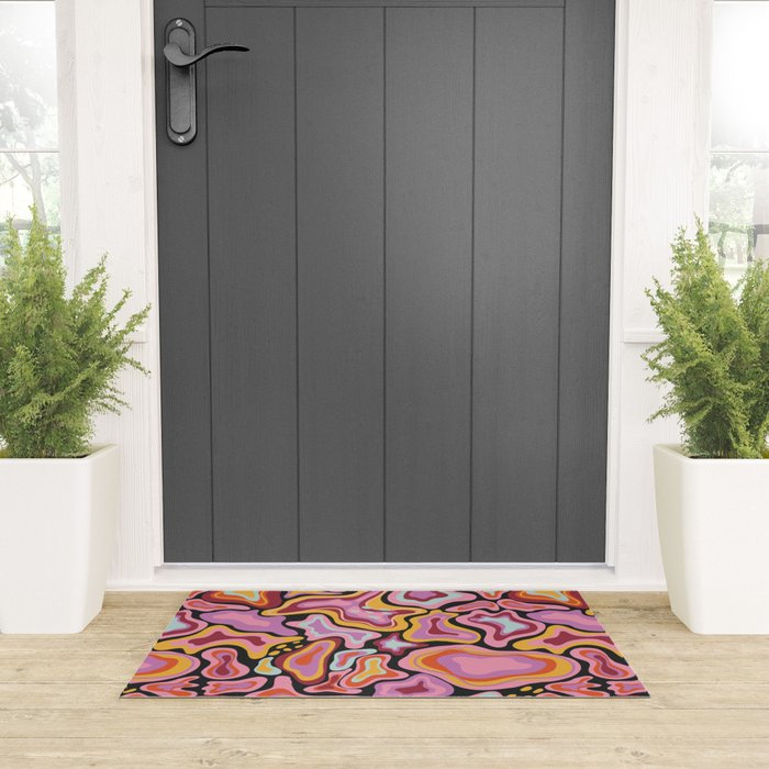 Splish splash pink Welcome Mat Gallery Image 3