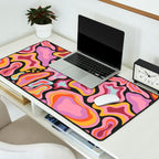 Splish splash pink Desk Mat Gallery Image 2