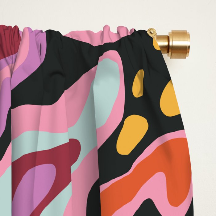 Splish splash pink Window Curtain Gallery Image 2