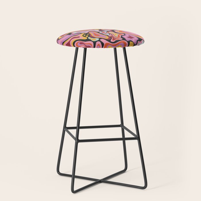 Splish splash pink Stool Gallery Image 1